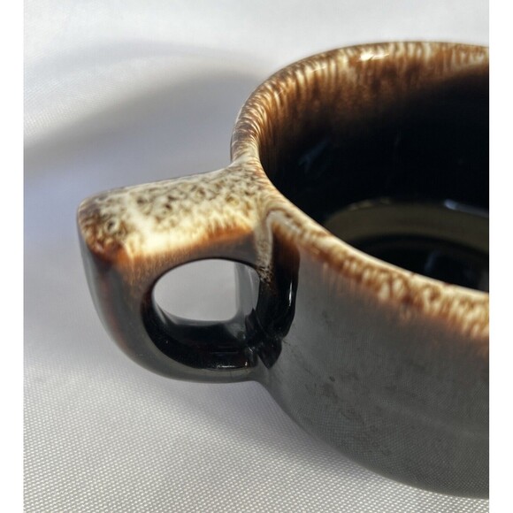 1970s Pfaltzgraff Open Sugar Bowl - Brown Drip - 2.5"H Vintage - Picture 8 of 8